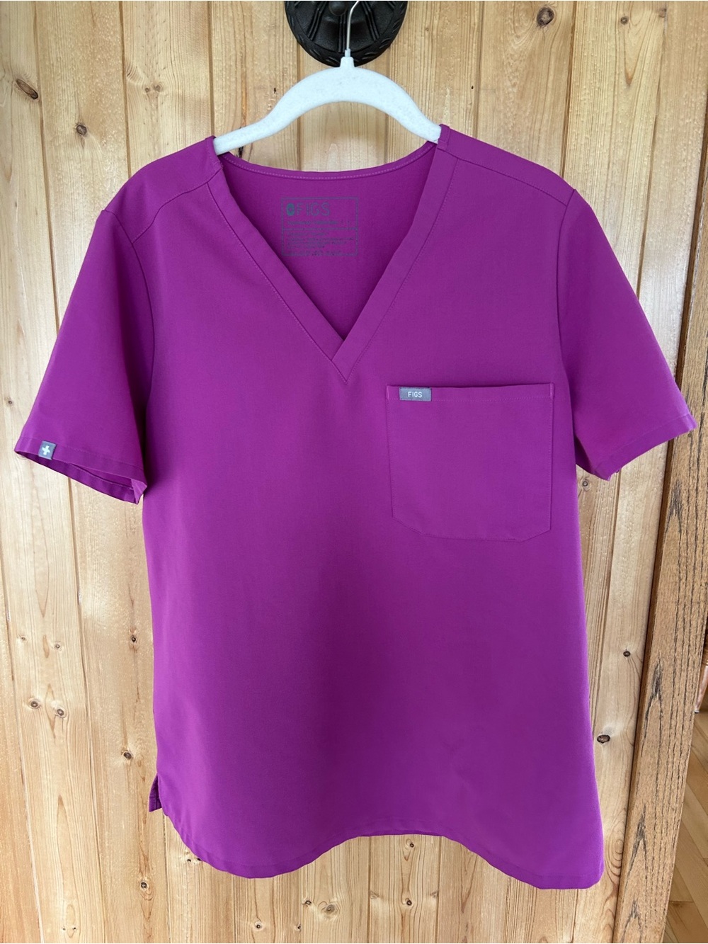 Women’s Figs One Pocket Scrub Top PO#3117 Size Large